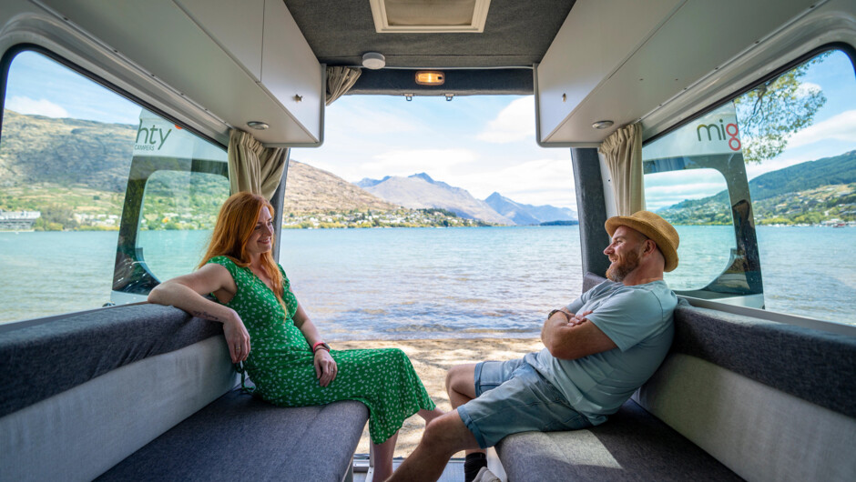 Campervan lake views
