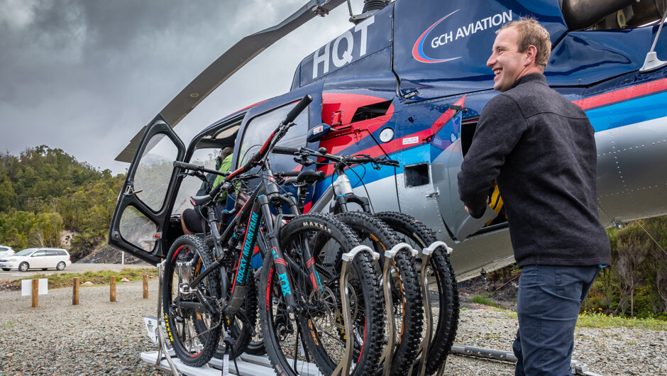 Your bike, safely flown on purpose-built racks