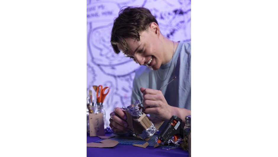 Create real miniature environments and landscapes using recycled materials.