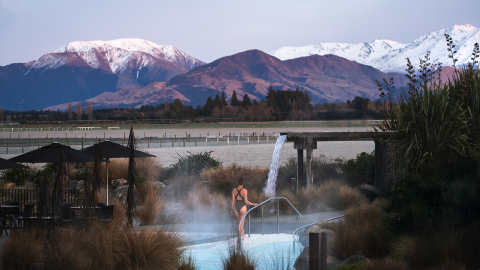 Views of the Southern Alps from the Discovery Pools.