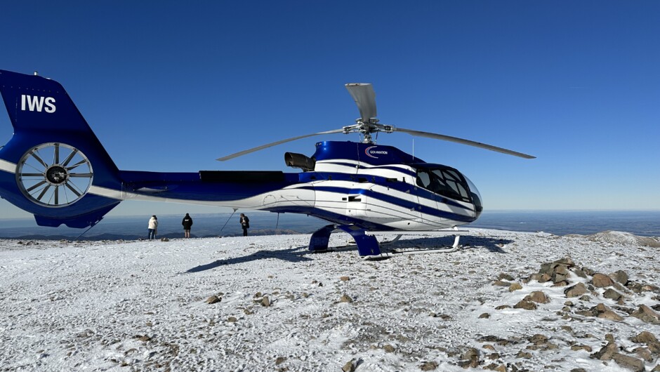 Alpine high snow landing