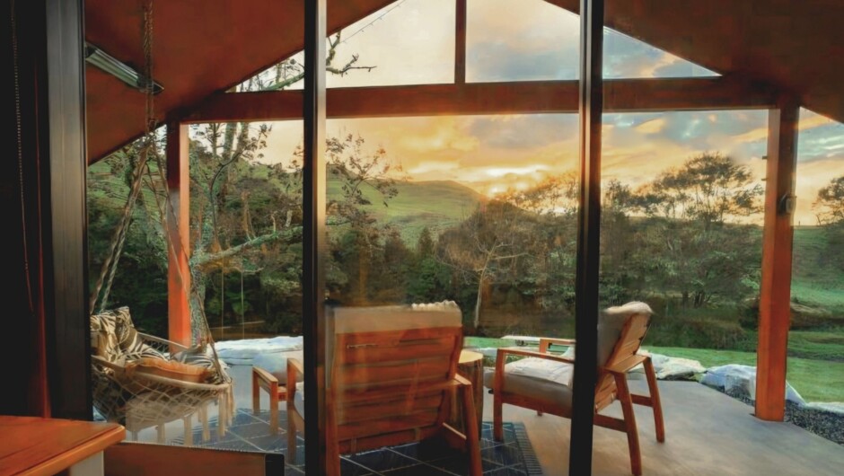 Waking slowly, with nothing to do but watch the light move across the valley.