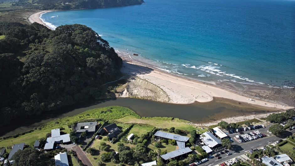 Hot Water Beach location