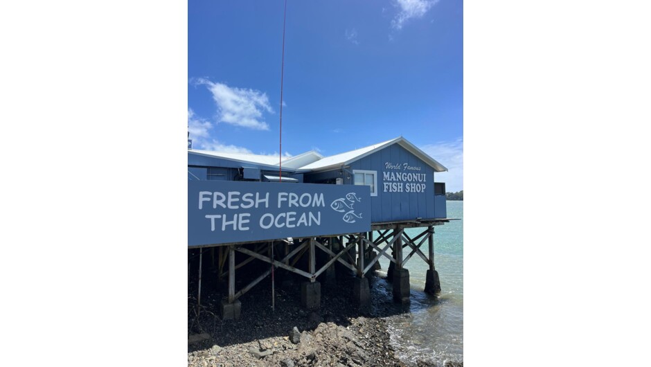 The world-famous Mangonui Fish Shop