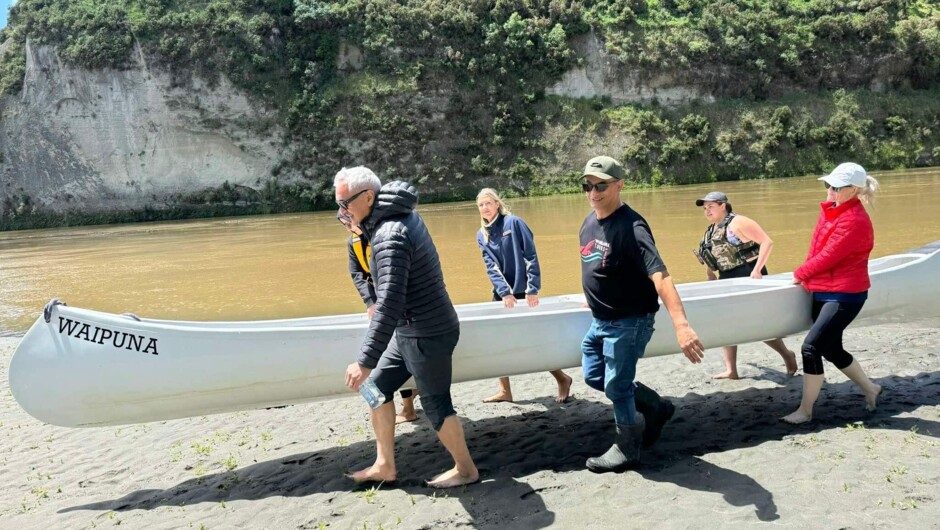 Loading canoe