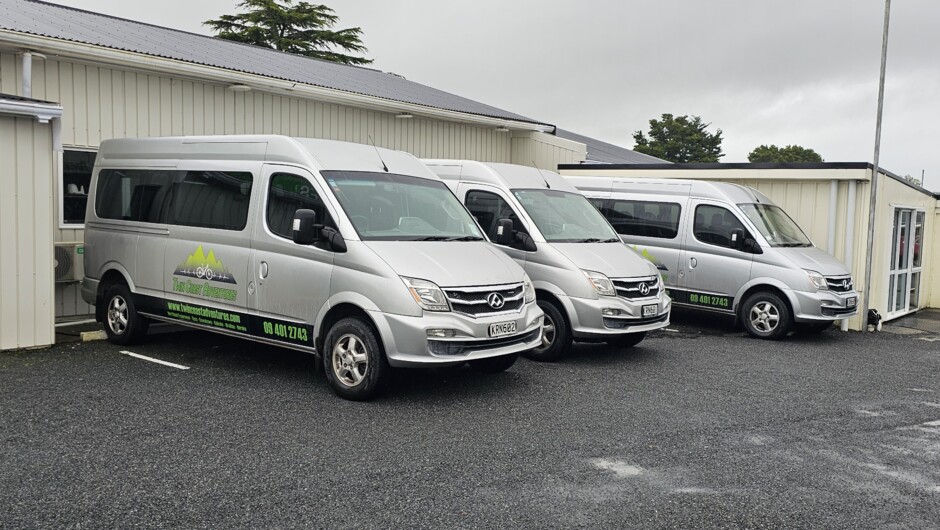 Our comfortable fleet of vehicles.