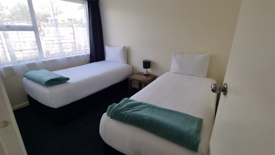 We have one Studio Unit with 2 single beds