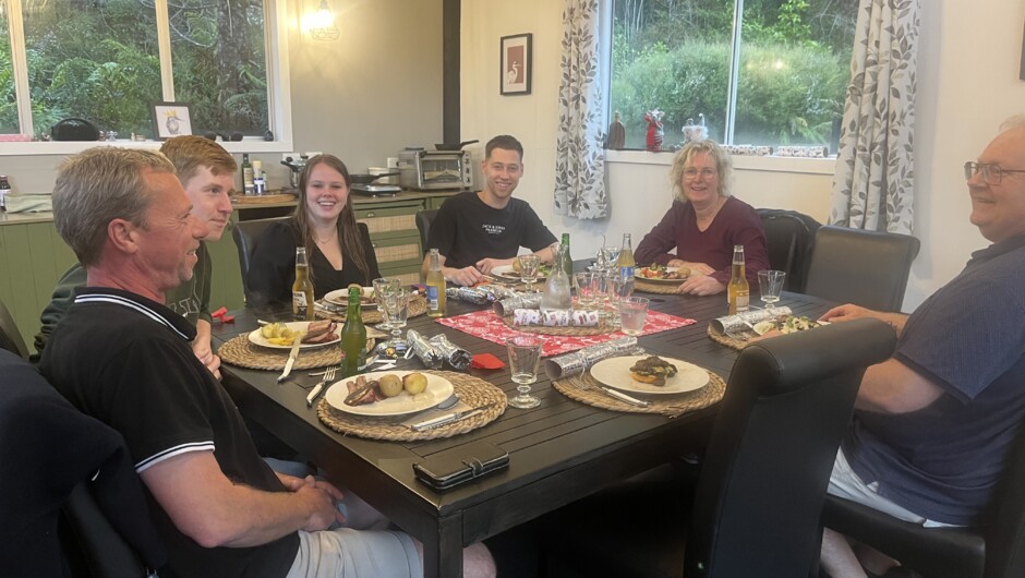 Christmas dinner with guests