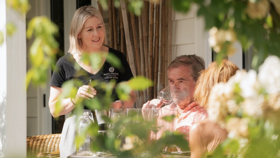 Artisan Wine Tasting - alfresco on the covered Veranda