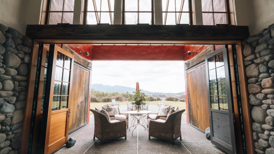 Stunning open views of the estate