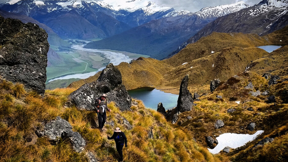 Guided walk through alpine tarns.
