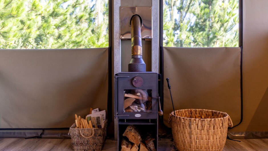 Log burner to keep you warm in Winter