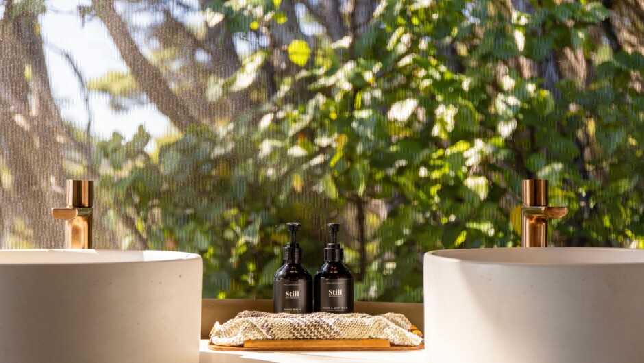 Bathroom at Tent Kanuka