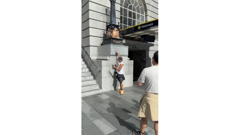 Solving clues at a historic Auckland building