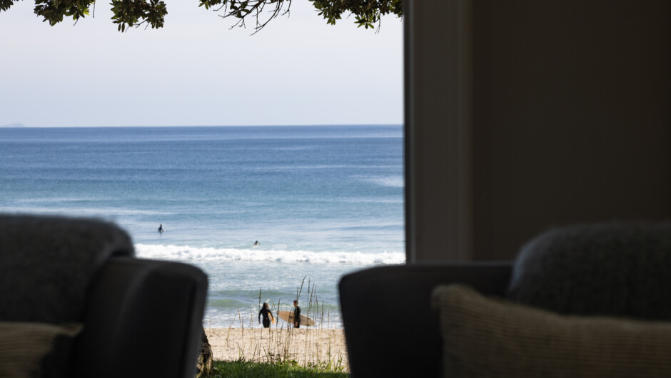 Ocean Views from the comfort of private lounge.