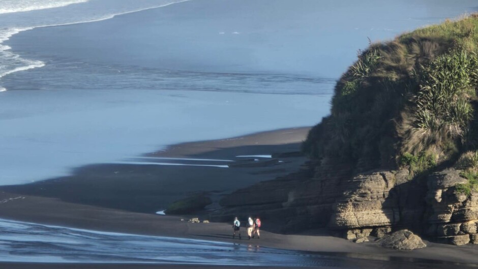 Stunning black sand coast
