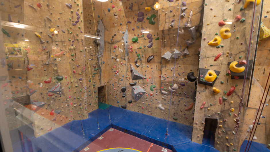 Climbing wall from reception