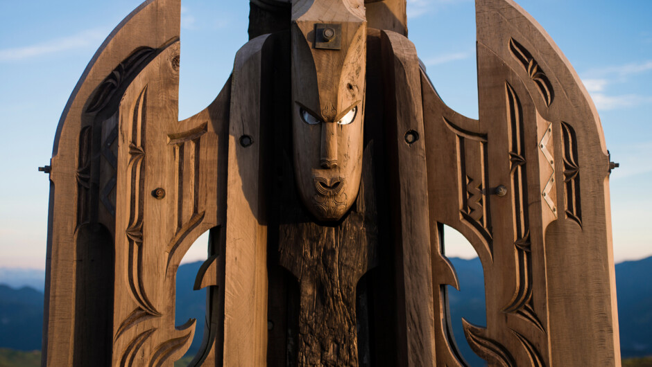 Each carving shares the stories of our ancestors, brought to life by your Ngati Porou guide. Discover the history, legends, and deep cultural connection of sacred Maunga Hikurangi.