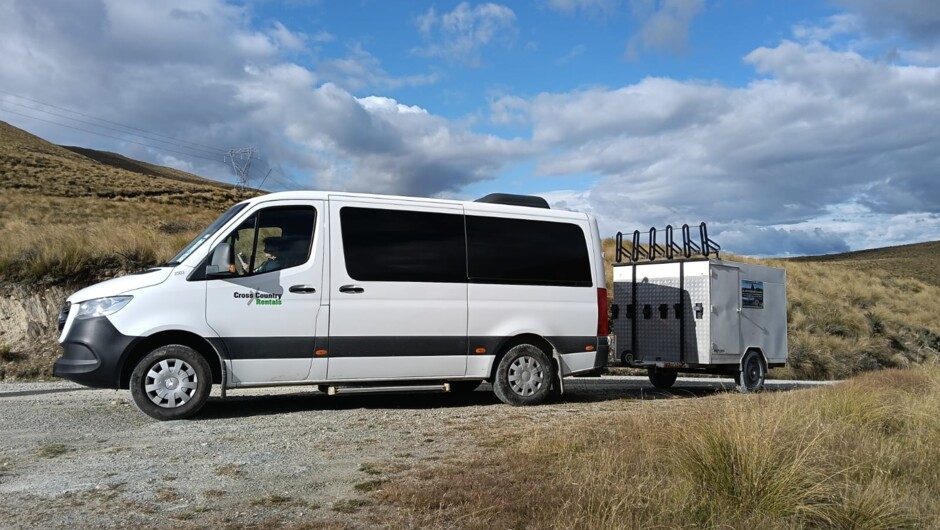 The Sidetracks support vehicle is never far away