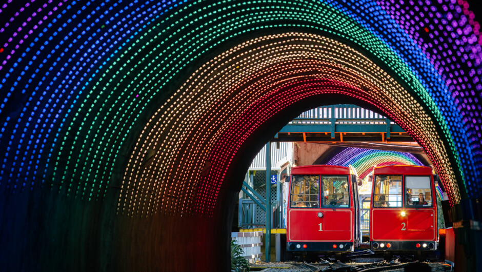 Experience the tunnel light show