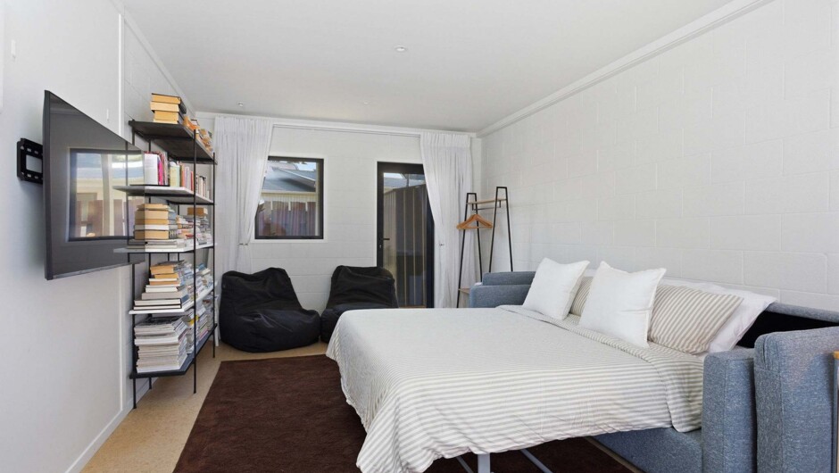 Downstairs Living Space with Sofa Bed