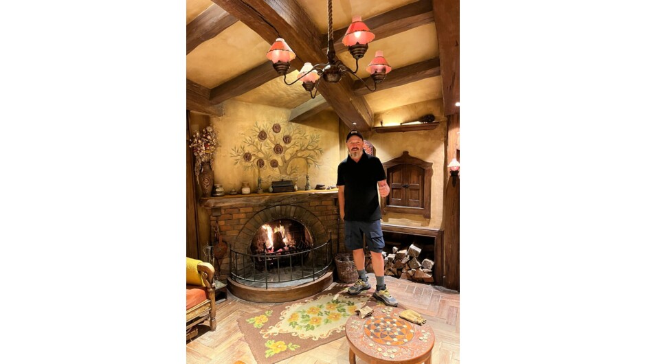 Step past the round doors and explore the cosy, incredibly detailed interior spaces of Middle-earth.