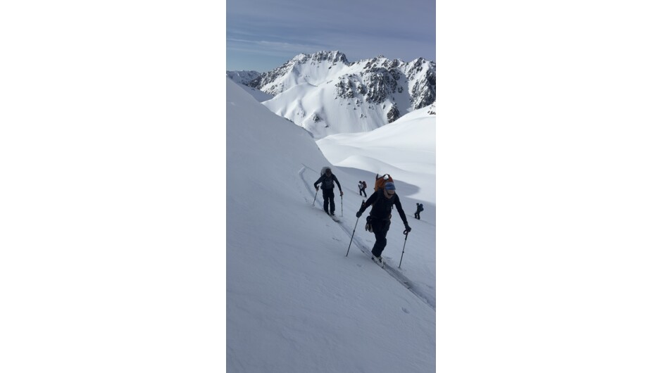 Ski touring in the New Zealand Back Country