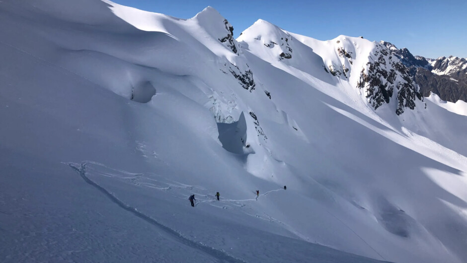 Ski Mountaineering  - below Cinerama Col