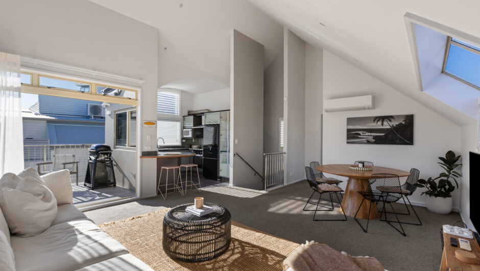 Kitchen and dining area