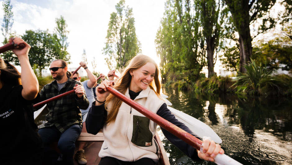 Ready to paddle a Māori Waka
