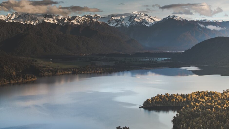 Lake Mapourika from above