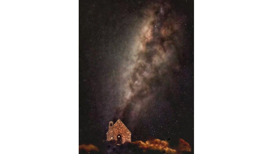 The Church of the Good Shepherd at night