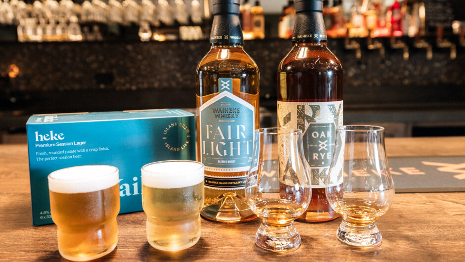 The Heke whisky and beer tasting
