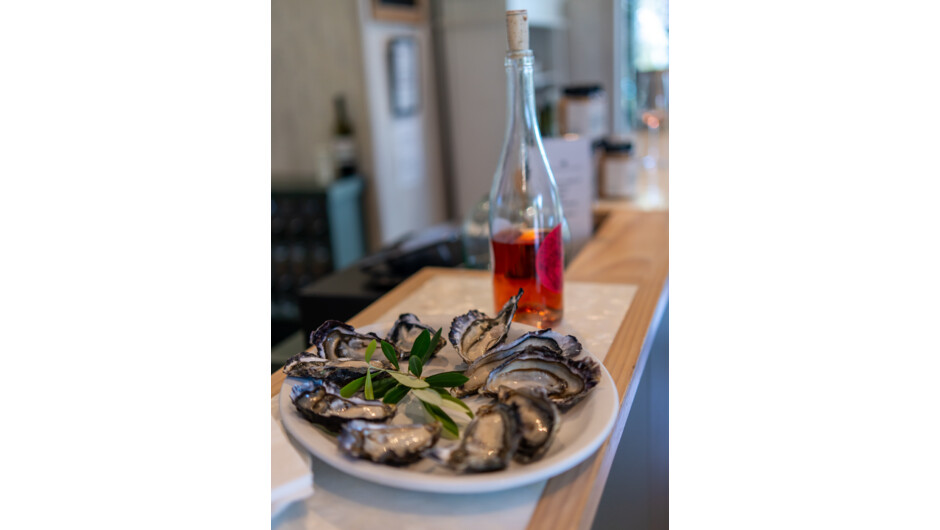 Kennedy Point wine tasting with local Te Matuku Oysters