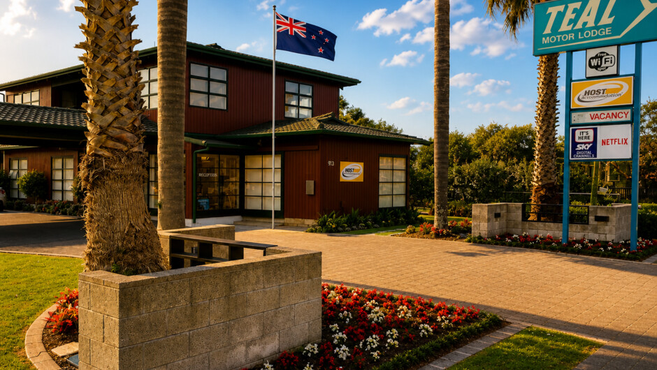 Teal Motor Lodge Frontage