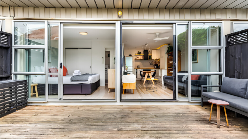 A patio offering a generous space for you to unwind and enjoy the outdoors in complete comfort