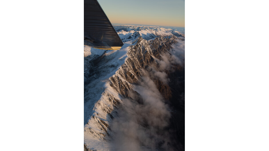 Approaching The Remarkables as dramatic alpine terrain rises above Queenstown