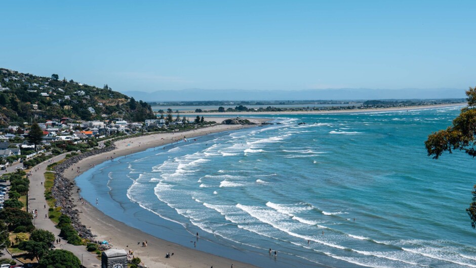 Sumner and the bays from the Port Hills lookouts