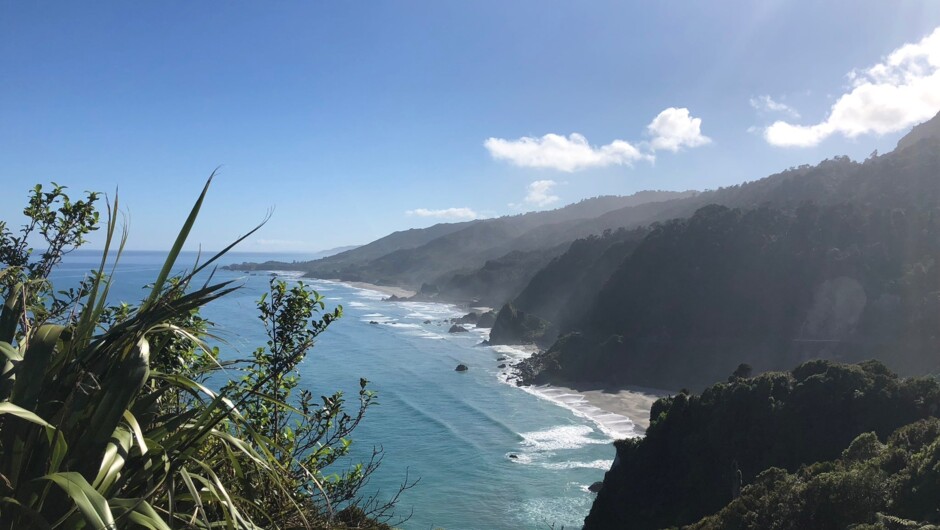 The wild West Coast coastline