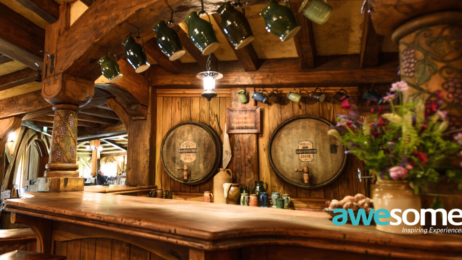 Enjoy a complimentary drink at the Green Dragon Inn