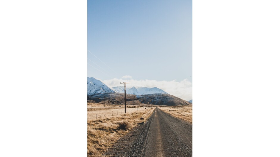 High country road through the Flockhill landscape