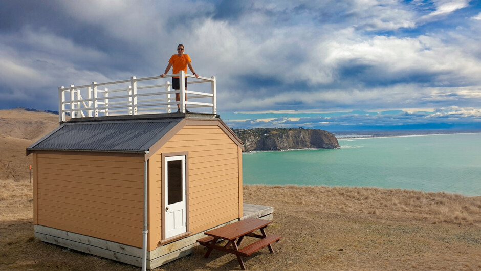Historic wooden shelter that was used for Antarctic expeditions.