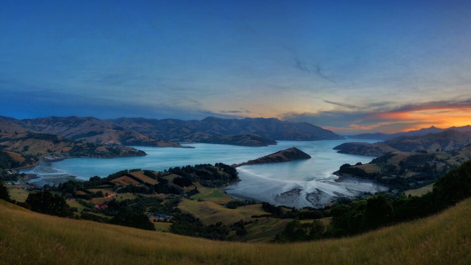 Christchurch and Banks Peninsula from the Port Hills