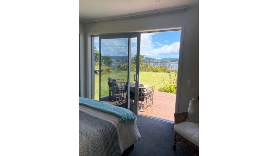 The Harbour view suite has majestic views out to the harbour over the reserve. Relax on the deck after a day at the beach and unwind just a little bit more. Sunsets are amazing from here.