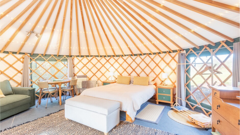 Serene decor ensuring you feel right at home while surrounded by nature.