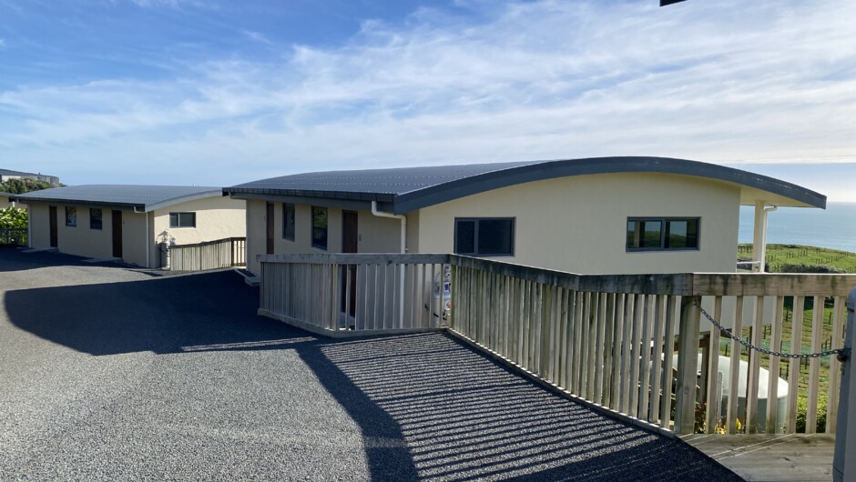 Chalets lined up