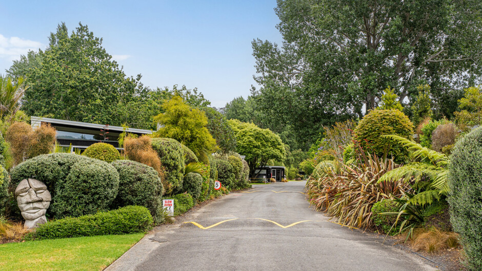 Driveway entrance to Flaxmill