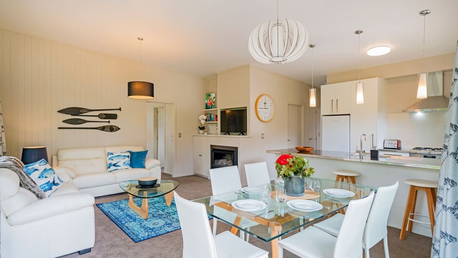All Houses have open plan living and dining areas