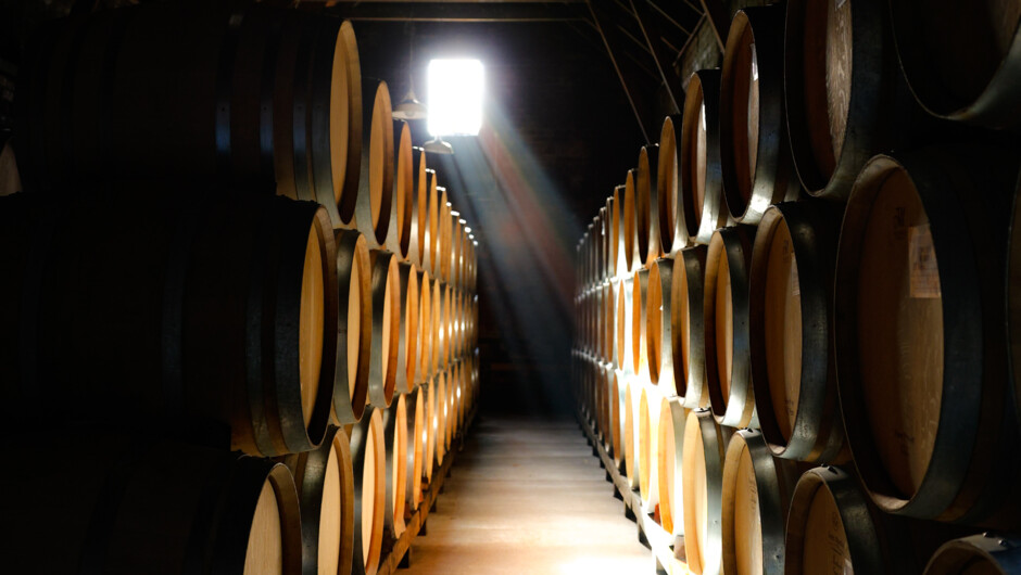 The 1870s horse stables were converted to the winery, still in use today.
