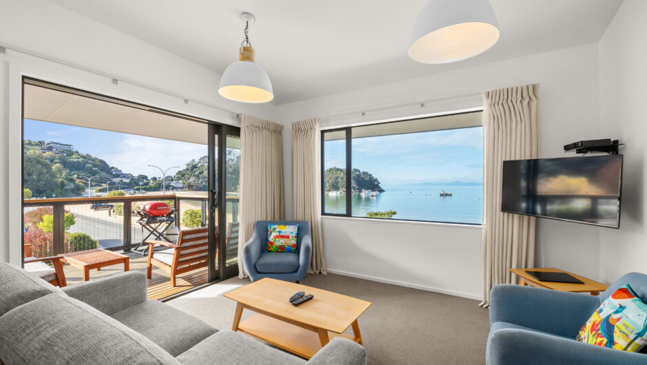 Apartment view towards the sea